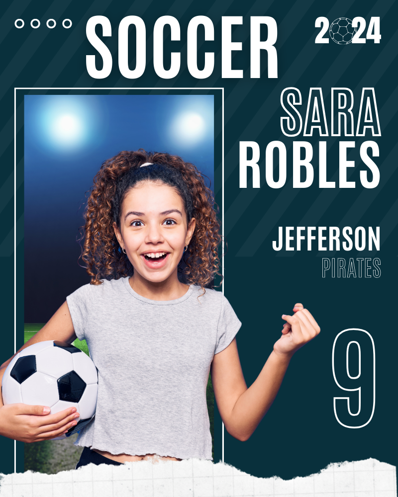 Soccer Trading Card Style 7 - Customized Wall Art Print